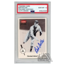 Bob Feller 2001 Fleer Greats Autograph Card #25 PSA/DNA 10