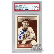 Bob Feller 1991 Homer's Classics Autograph Card #6 PSA/DNA