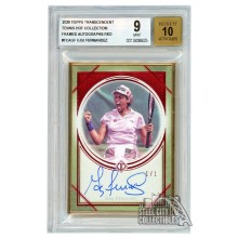 Gigi Fernandez 2020 Topps Transcendent Tennis Red Autograph Card 1/1 BGS 9 Mint
