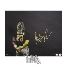 Fernando Tatis Jr Autographed San Diego 16x20 Baseball Photo - JSA (Back)