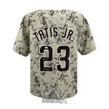 Fernando Tatis Jr El Nino Autographed San Diego Padres Custom Camo Baseball Jersey - JSA