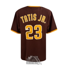 Fernando Tatis Jr Autographed San Diego Custom Brown Baseball Jersey - JSA (Sticker On Top)