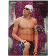 Bobby Finke 2024 Upper Deck Skybox Metal Universe Pink FX Rookie Card #34 48/75