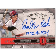 Carlton Fisk 2021 Topps Five Star 1972 AL ROY Inscription Autograph Card #FS-CF 1/20