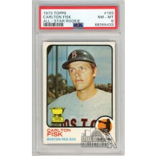 Carlton Fisk 1973 Topps All Star Rookie Card #193 PSA 8 NM-MT (433)