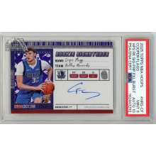 Cooper Flagg 2025-26 Topps NBA Hoops Rookie Autograph Card #HRS-CF 9/99 PSA 9 AUTO 10