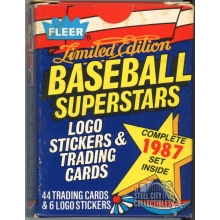 1987 Fleer Baseball Super Stars 44 Card Complete Set