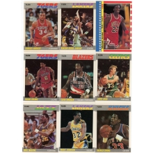 1987-88 Fleer Basketball Complete Set with Stickers (Michael Jordan #59 BGS 8.5)