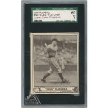 Elbie Fletcher 1940 Play Ball Baseball Card #103 SGC 5 EX