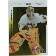 Marc-Andre Fleury 2003-04 In The Game Used Signature Series Gold Unsigned Rookie Card #134