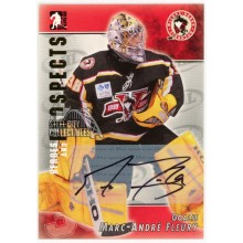 Marc-Andre Fleury 2004-05 In The Game Heroes & Prospects Rookie Autograph Card #A-MF2
