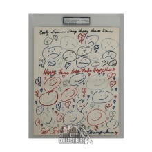 Florence Henderson Autographed Sketch Drawing - PSA/DNA