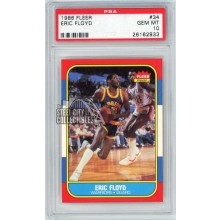 Eric Floyd 1986-87 Fleer Basketball Card #34 PSA 10