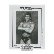 Flyin' Brian Pillman Autographed WCW 8x10 Wrestling Photo - BAS