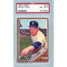 Whitey Ford 1962 Topps Card #310 PSA 8 NM-MT (044)