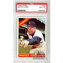 Whitey Ford 1966 Topps Card #160 PSA 8 NM-MT