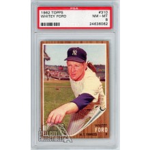 Whitey Ford 1962 Topps Card #310 PSA 8 NM-MT