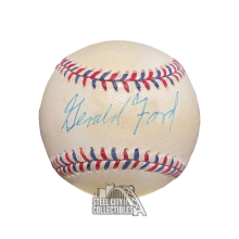 Gerald Ford Autographed 1995 All-Star Game Rawlings Baseball - JSA LOA (Slight Browning)