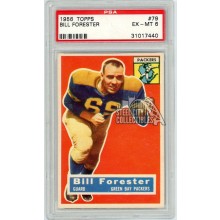Bill Forester 1956 Topps Football Rookie Card #79 PSA 6
