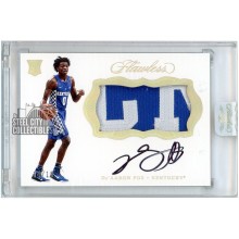 De'Aaron Fox 2017-18 Panini Flawless Collegiate Rookie Patch Auto #BK-DF 4/10