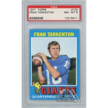Fran Tarkenton 1971 Topps Card #120 PSA 8 NM-MT
