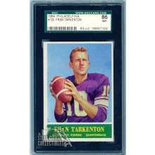 Fran Tarkenton 1964 Philadelphia Football Card #109 SGC 7.5 NM+
