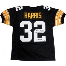 Franco Harris Autographed Pittsburgh Steelers Home Black Jersey