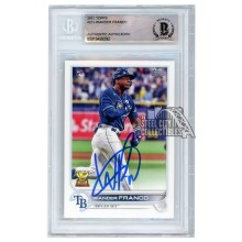 Wander Franco 2022 Topps Autograph Rookie Card #215 BAS
