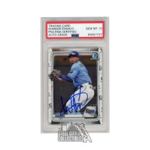 Wander Franco 2020 Bowman Chrome Autograph Card #BCP-163 PSA/DNA 10