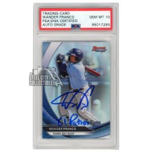 Wander Franco 2020 Bowman's Best Refractor "El Patron" Autograph Card #TP-1 PSA/DNA 10