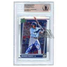Wander Franco 2021 Panini Donruss Optic Rated Prospect Autograph Card #RP1 BAS