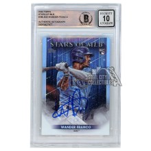 Wander Franco 2022 Topps Stars of MLB Autograph Rookie Card #SMLB-20 BAS 10