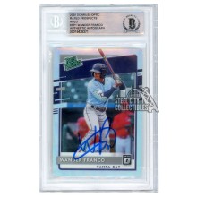 Wander Franco 2020 Panini Donruss Optic Rated Prospect Holo Autograph Card #RP-1 BAS