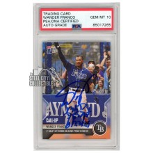 Wander Franco 2021 Topps Now "MLB Debut 6/22/21" Autograph Card #402 PSA/DNA 10