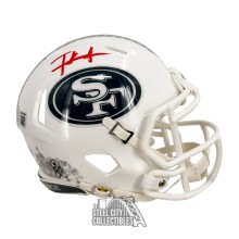 Frank Gore Autographed San Francisco 49ers 2024 Salute To Service Mini Football Helmet - BAS