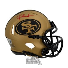 Frank Gore Autographed San Francisco RAVE Mini Football Helmet - BAS