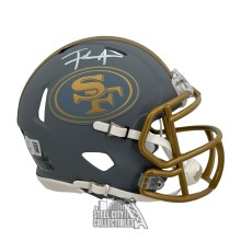 Frank Gore Autographed San Francisco 49ers Slate Mini Football Helmet - BAS