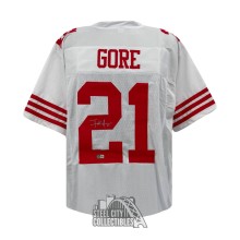 Frank Gore Autographed San Francisco Custom White Football Jersey - BAS