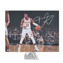 Frank Ntilikina Autographed New York 11x14 Basketball Photo- PSA/DNA
