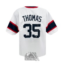 Frank Thomas Autographed Chicago Custom White Baseball Jersey - BAS