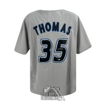 Frank Thomas Autographed Toronto Custom Gray Baseball Jersey - BAS
