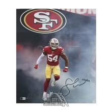Fred Warner Autographed San Francisco 49ers 16x20 Football Photo - BAS