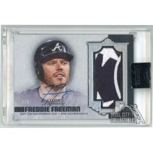 Freddie Freeman 2019 Topps Dynasty Silver Patch Auto Card #DAP-FF7 3/5