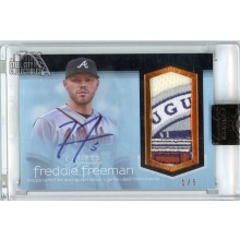 Freddie Freeman 2018 Topps Dynasty Logo Patch Autograph Card #AP-FF6 1/5