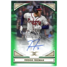 Freddie Freeman 2022 Topps Definitive Green Defining Images Auto Card 07/10