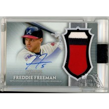 Freddie Freeman 2017 Topps Dynasty Dynastic Data Patch Auto Card #AP-FF7 07/10