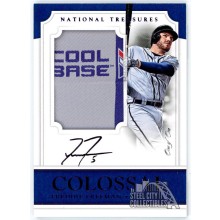 Freddie Freeman 2017 Panini National Treasures Colossal Patch Autograph Card 1/1