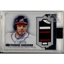 Freddie Freeman 2019 Topps Dynasty Dynastic Deed Patch Auto Card #DAP-FF4 2/5