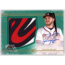 Freddie Freeman 2017 Topps Definitive Collection Green Patch Auto #ARC-FF 11/25