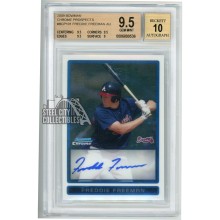 Freddie Freeman 2009 Topps Bowman Chrome Prospects Rookie Auto BGS 9.5 Gem Mint